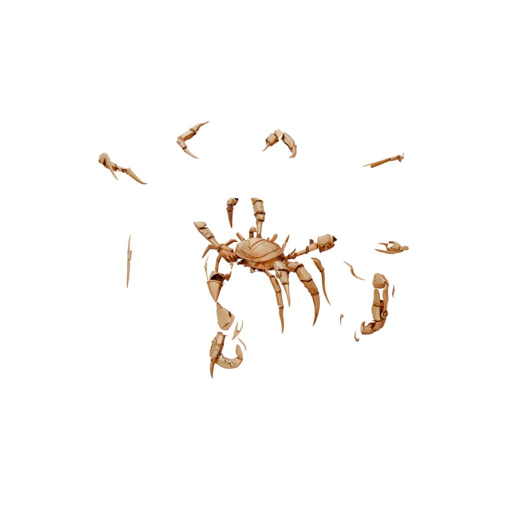 Gold Soft Articulated Scorpion