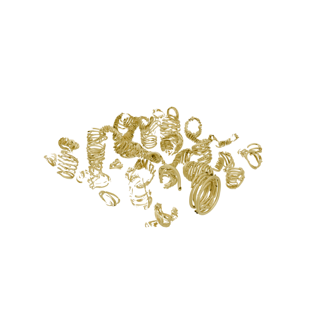 Gold Soft Compression Spring Toy