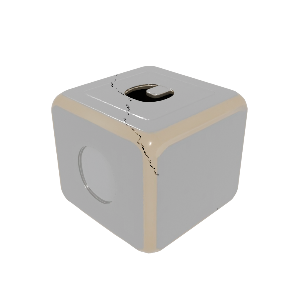Gold Soft Magnet-Free Click Cube