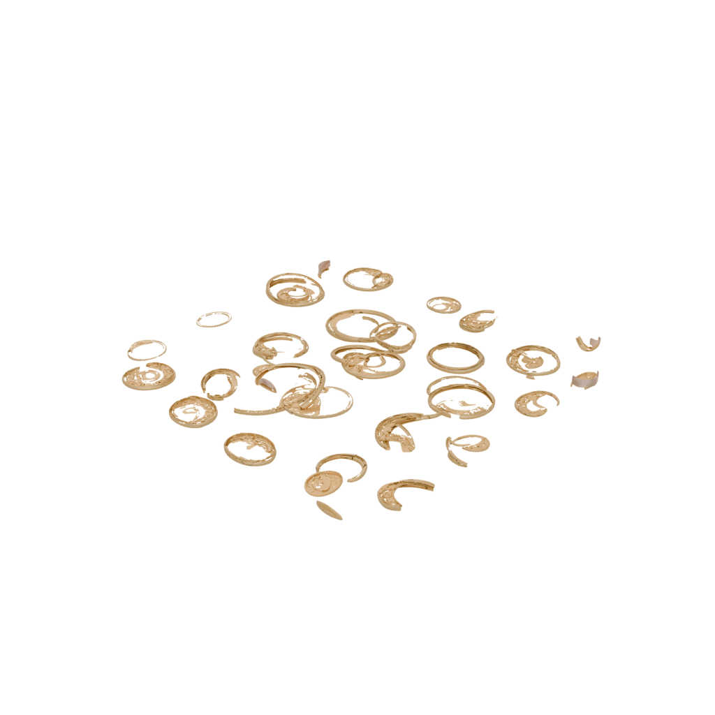 Gold Soft Rolling Ball Track Coin