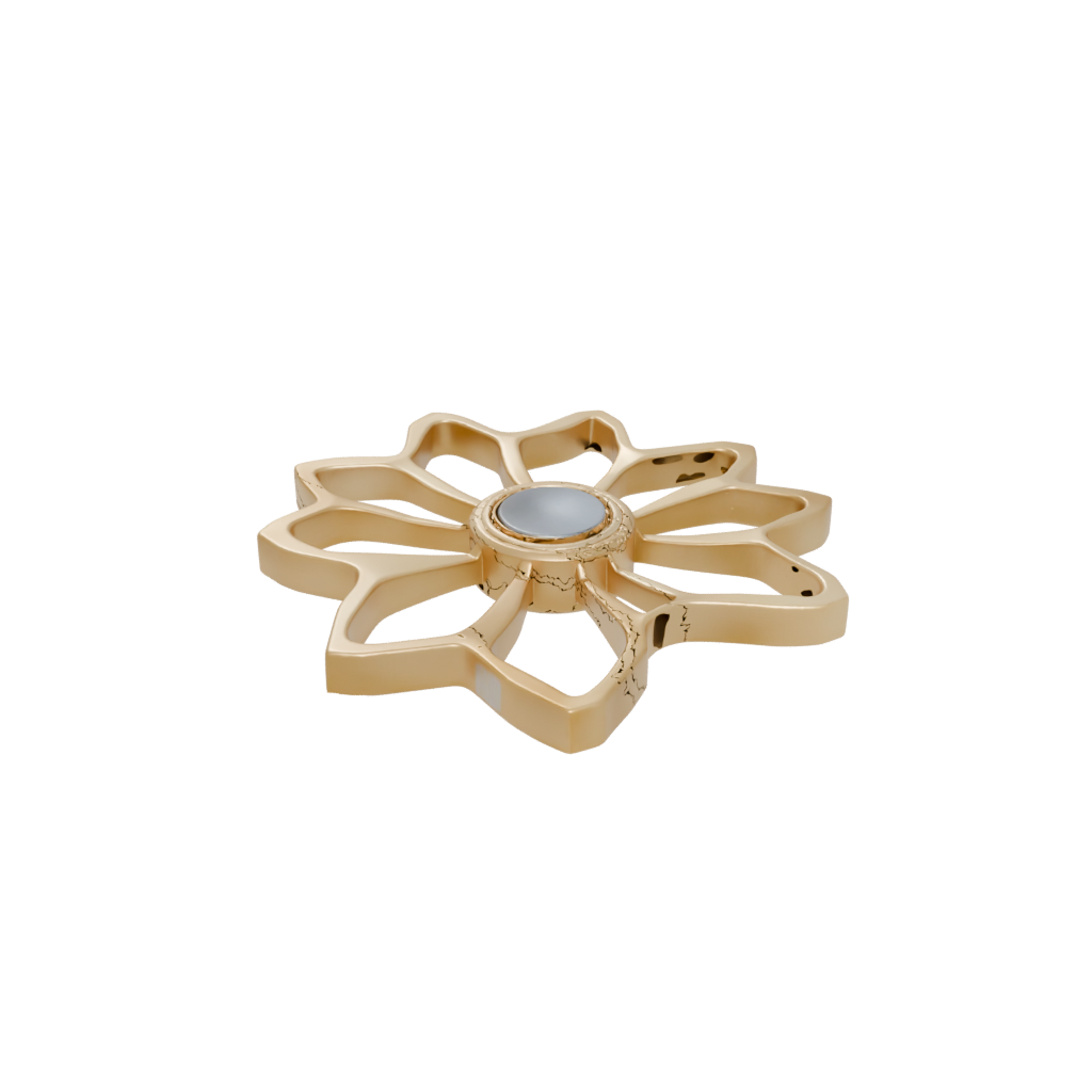 Gold Soft Rolling Hex Spinner
