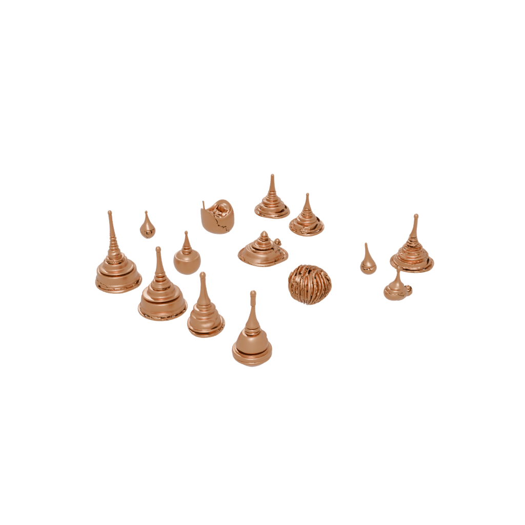 Gold Soft Spinning Top Set