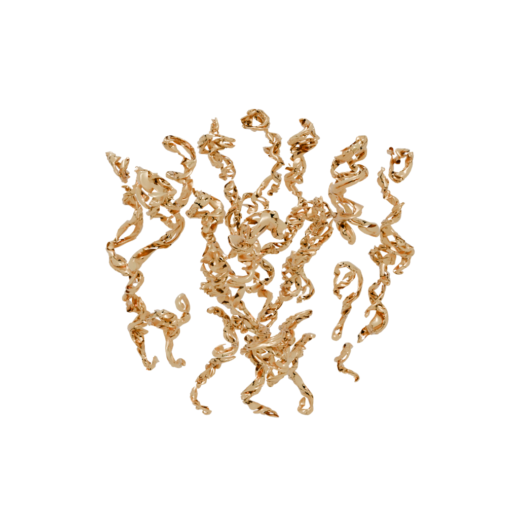 Gold Soft Twisty Helix Toy