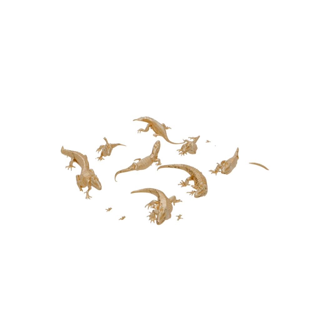 Gold Articulated Lizard