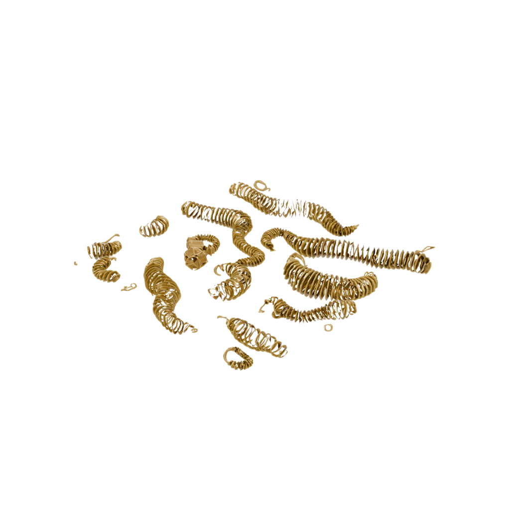 Gold Articulated Millipede