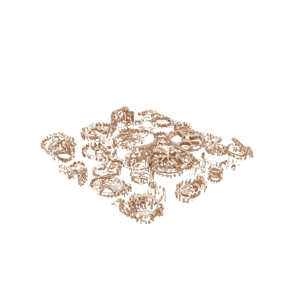 Gold Gear-Train Fidget