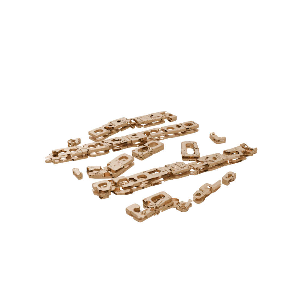 Gold Pivot Domino Chain