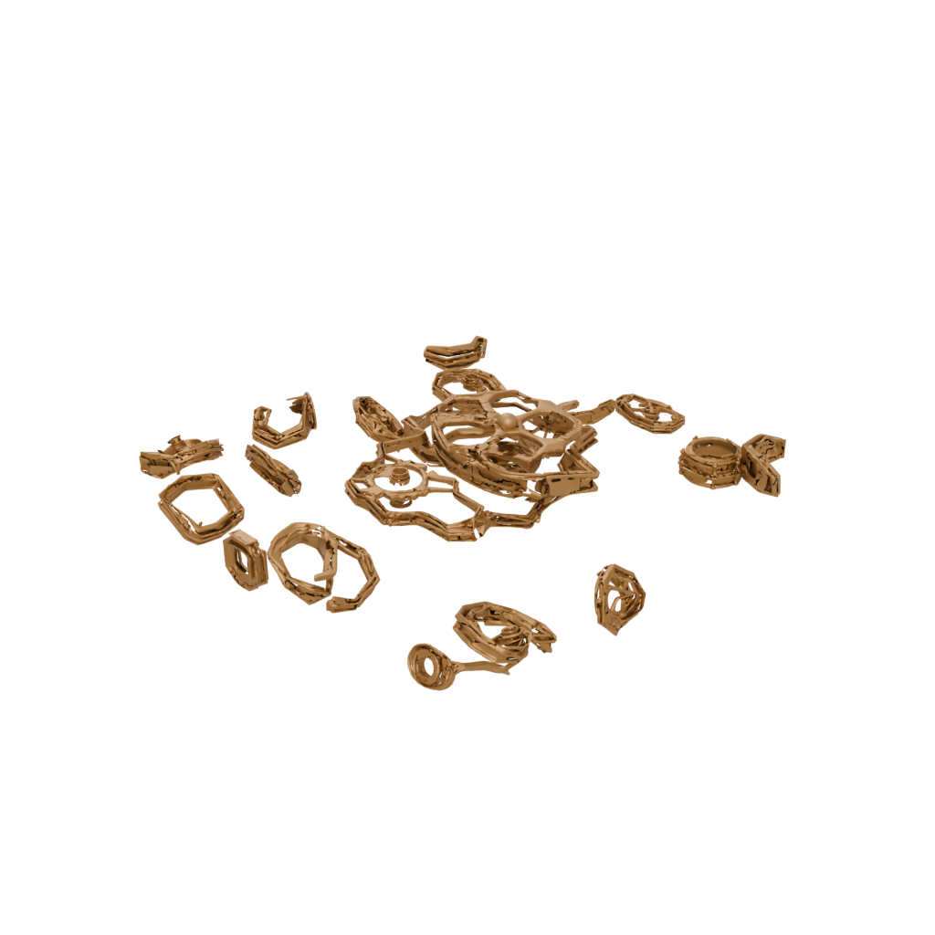 Gold Rolling Hex Spinner