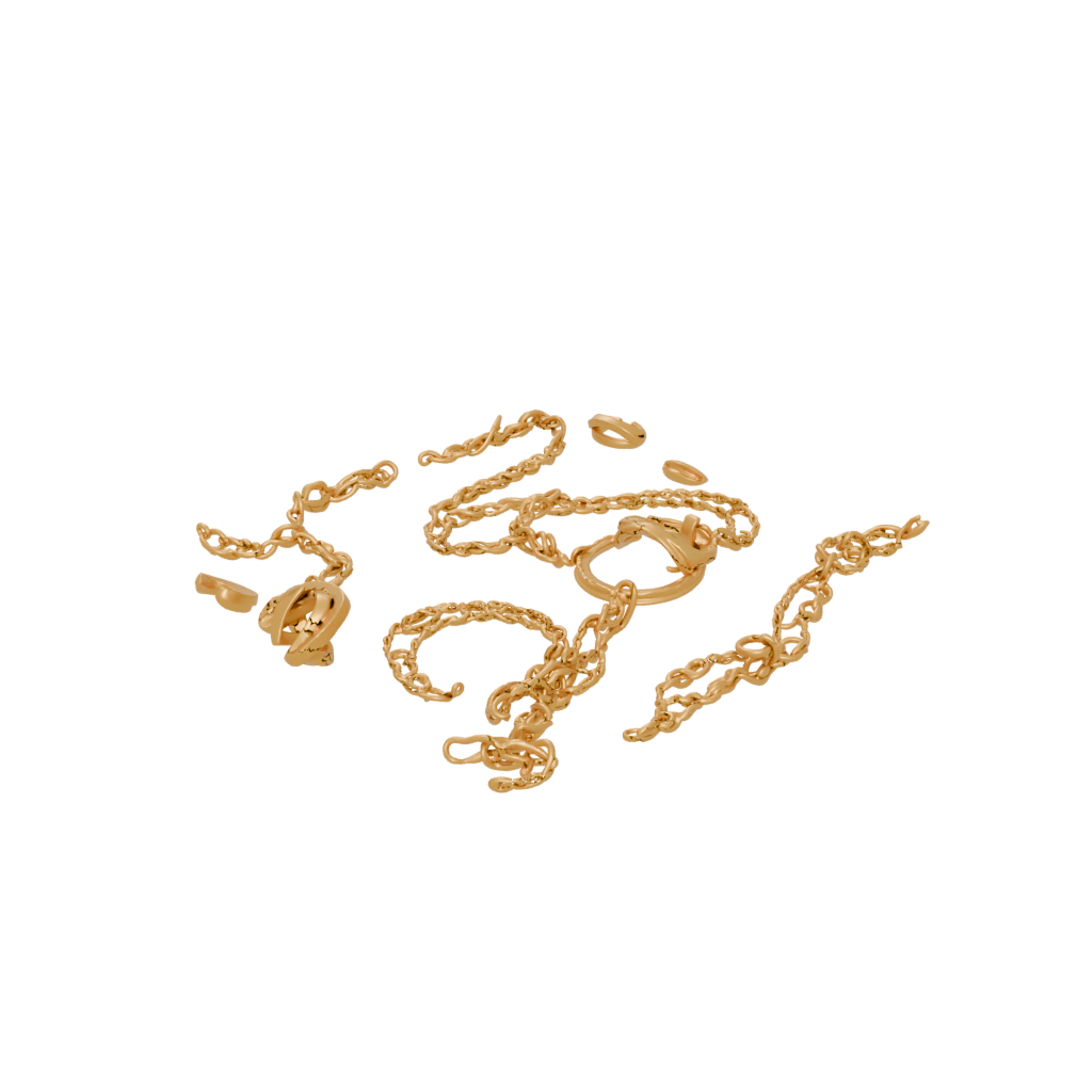 Gold Sensory Chain Ring