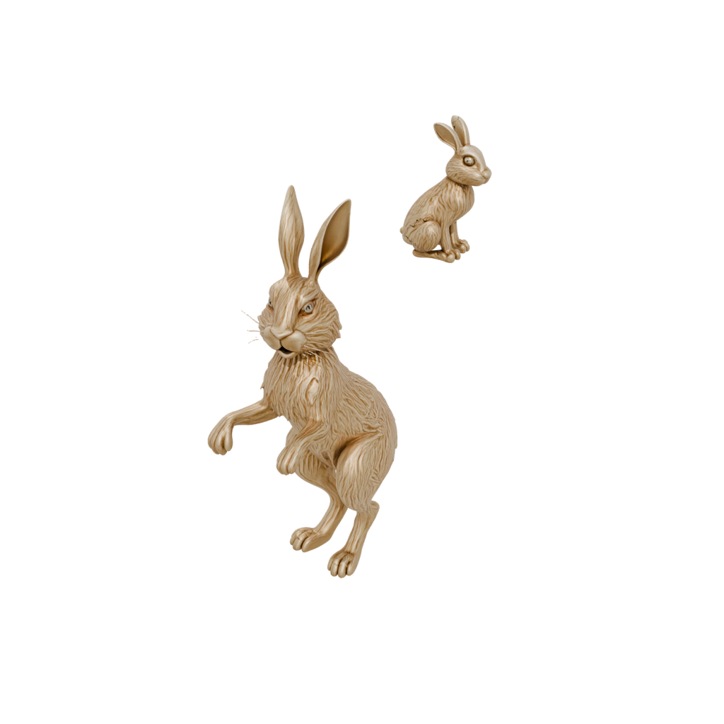 Gold Textured Articulated Bunny