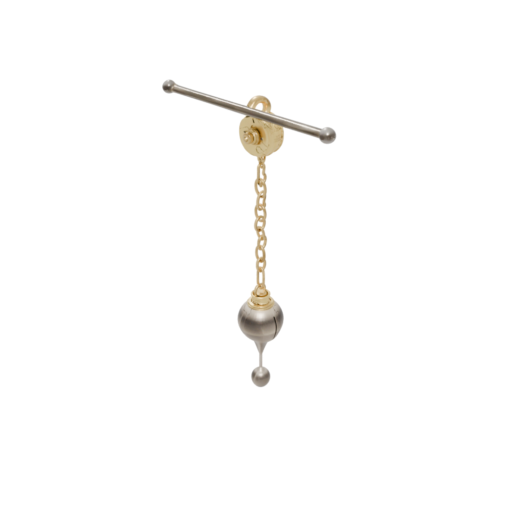 Gold Textured Click-Clack Pendulum Toy