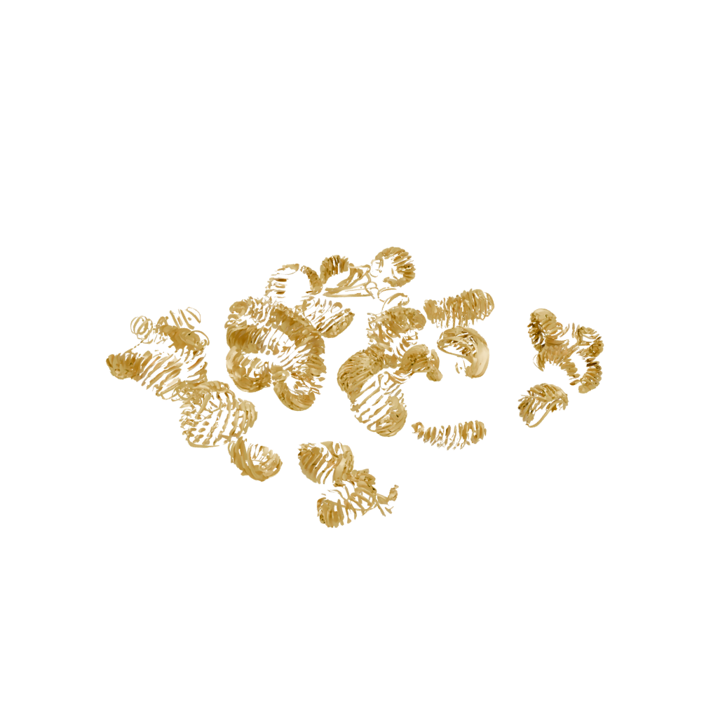Gold Textured Compression Spring Toy