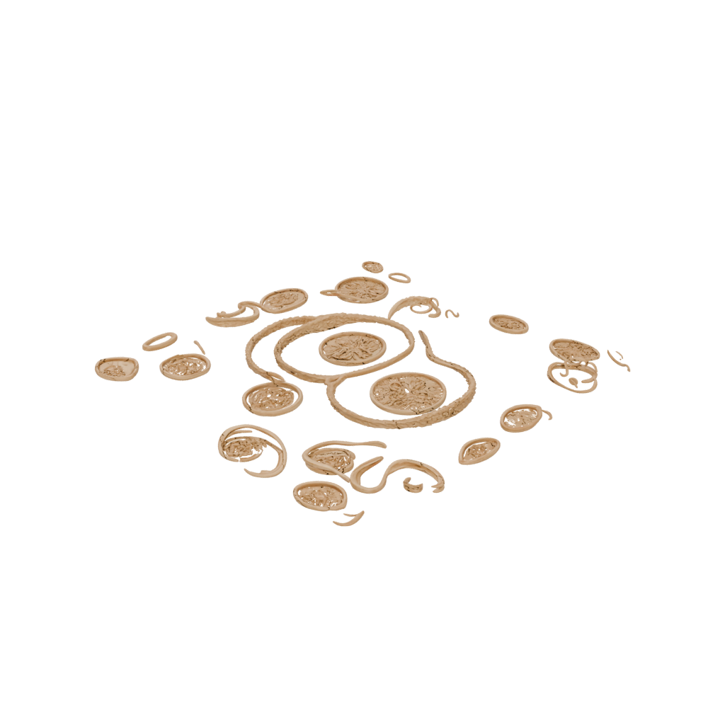 Gold Textured Rolling Ball Track Coin
