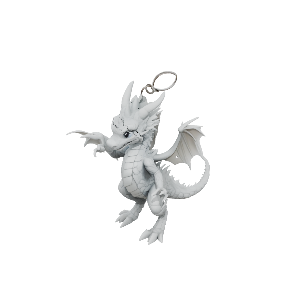 Holiday Soft Articulated Keychain Dragonling