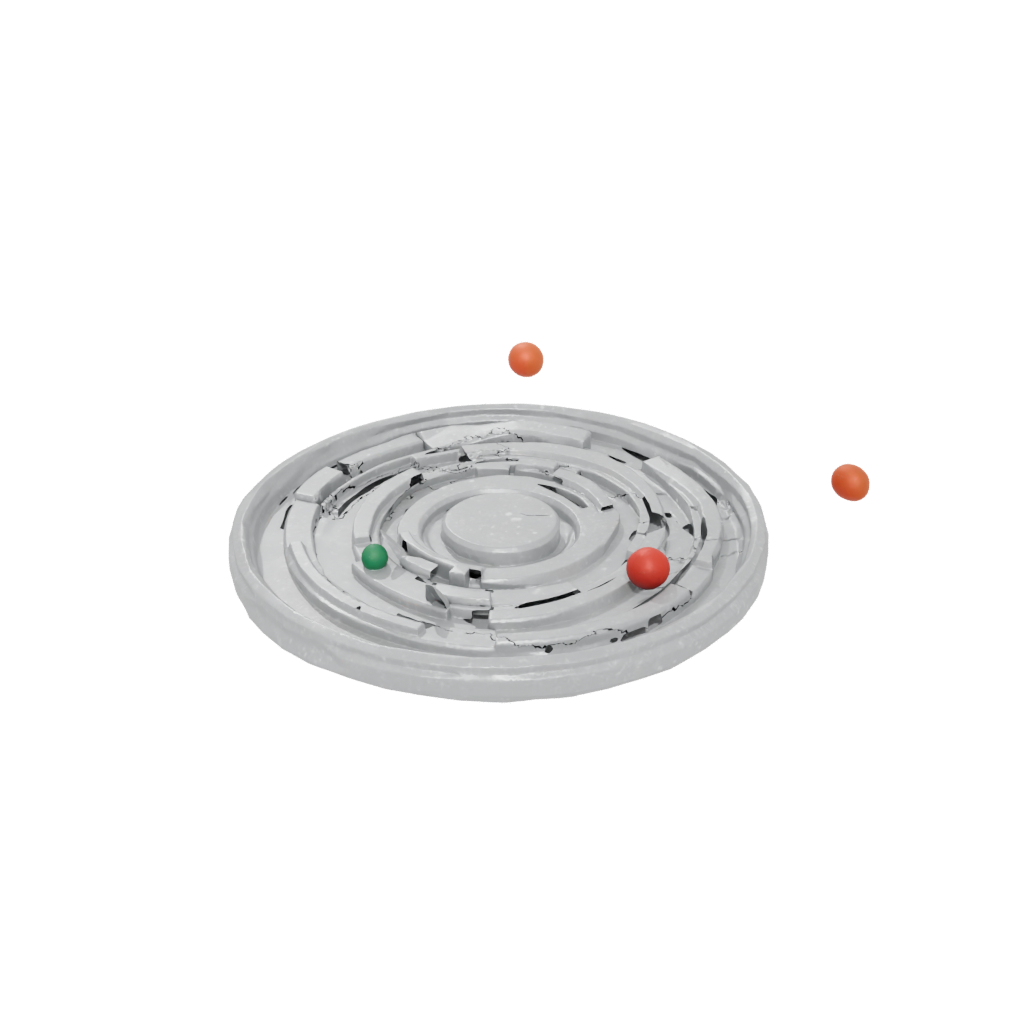 Holiday Soft Rolling Ball Track Coin