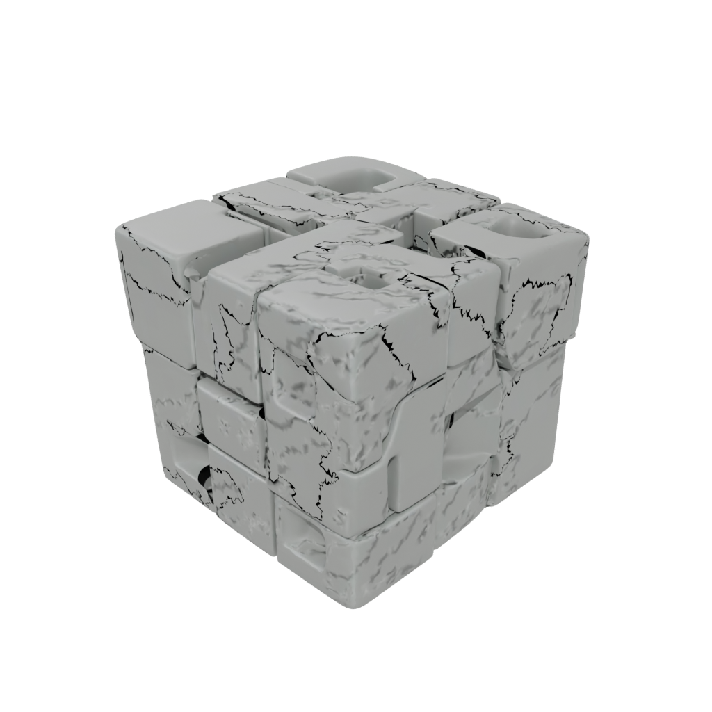 Holiday Soft Slide-Puzzle Cube