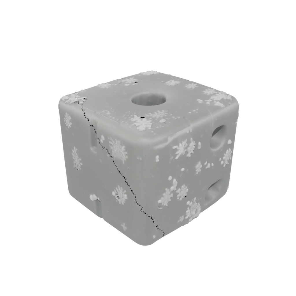 Holiday Soft Squeeze Stress Cube