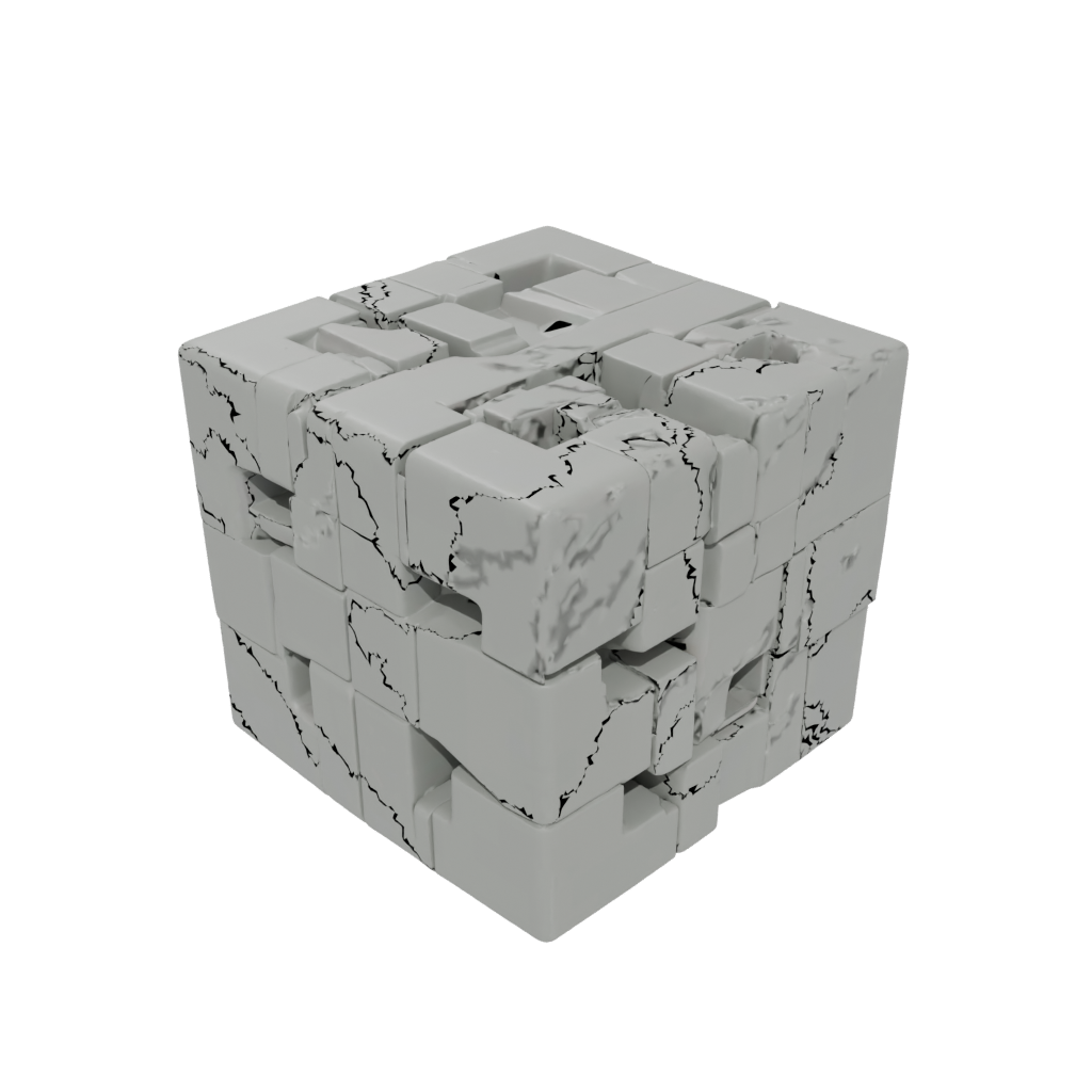 Holiday Slide-Puzzle Cube