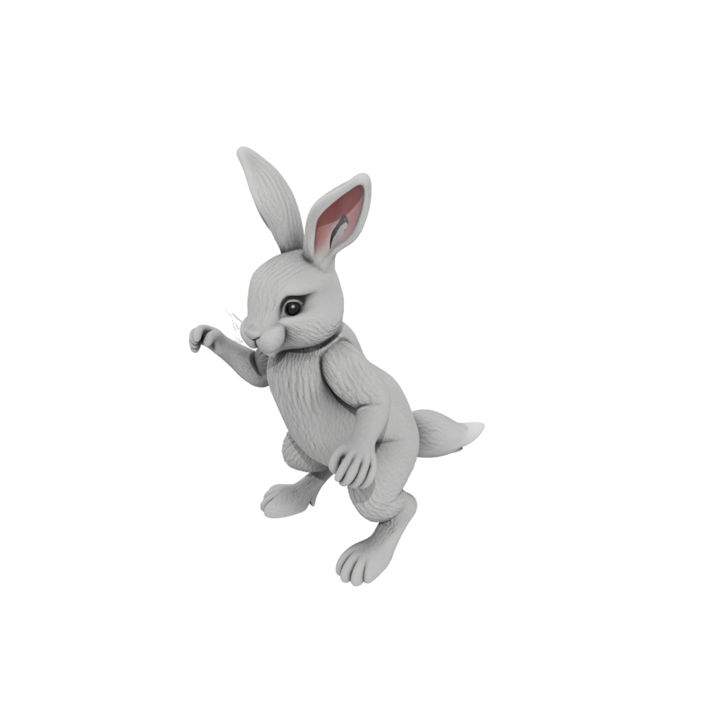 Holiday Textured Articulated Bunny