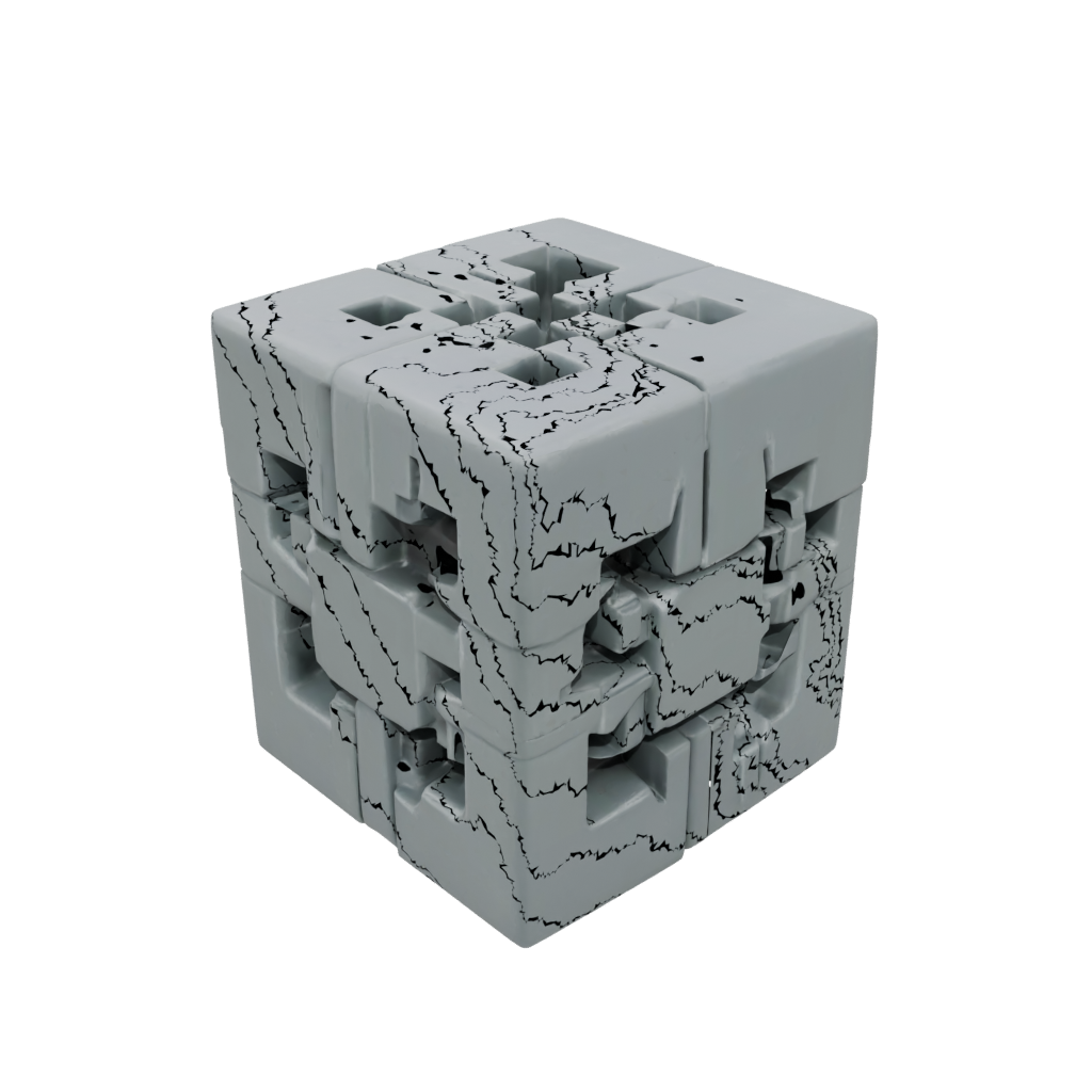 Holiday Textured Magnet-Free Click Cube