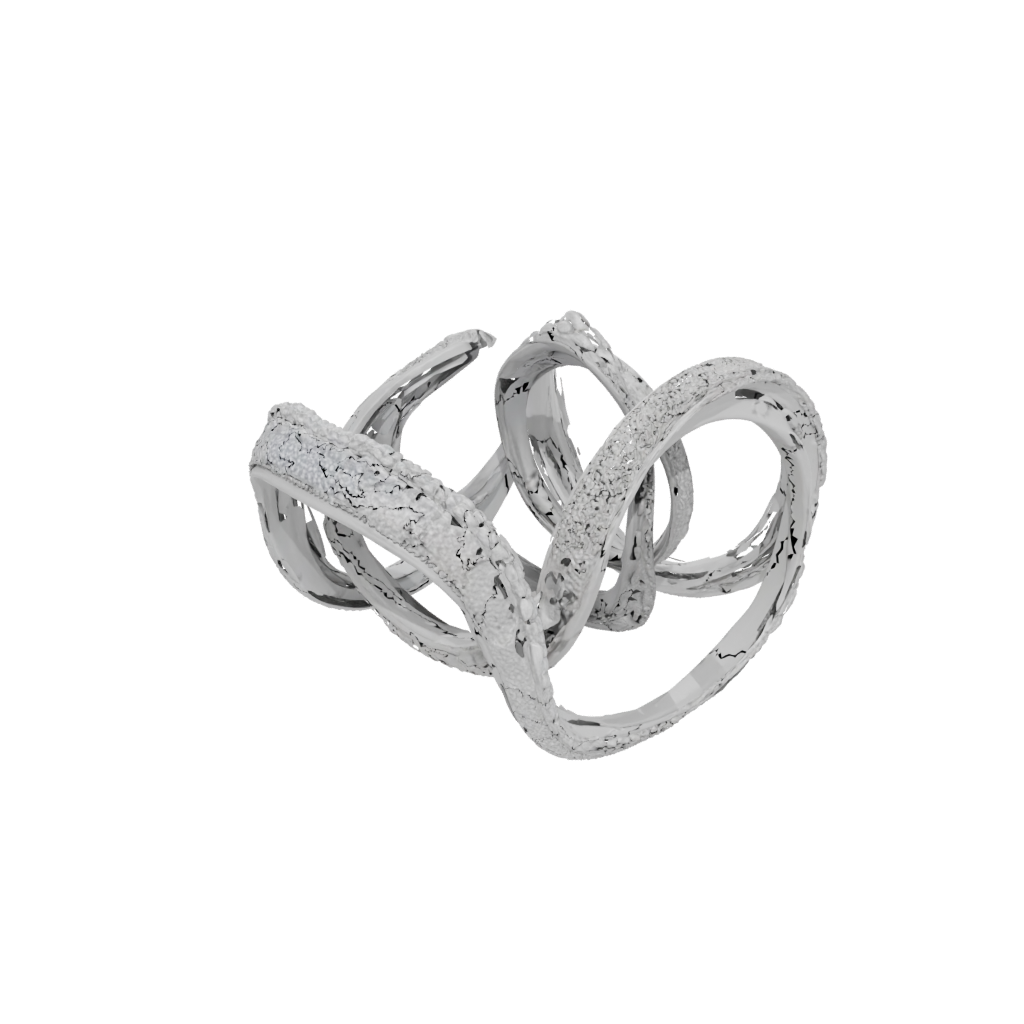 Holiday Textured Nested Rotating Rings
