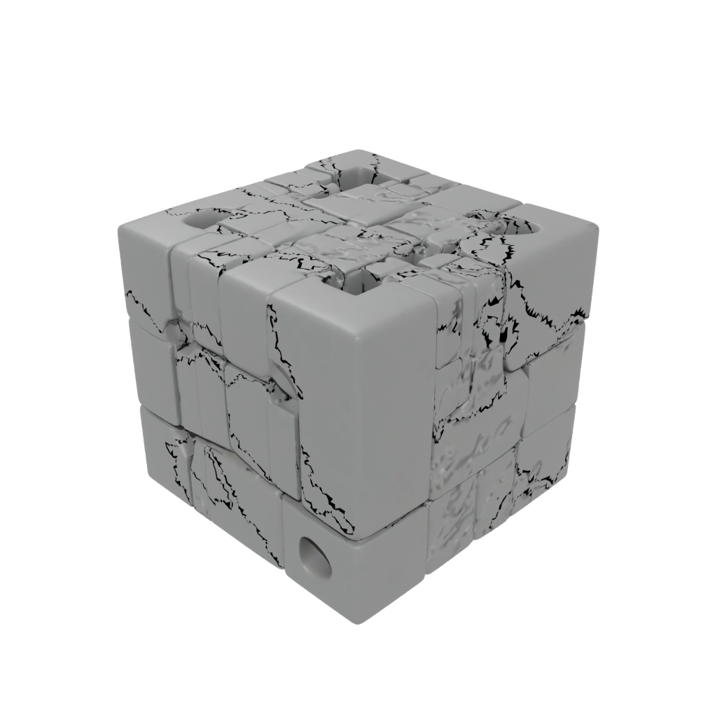 Holiday Textured Slide-Puzzle Cube