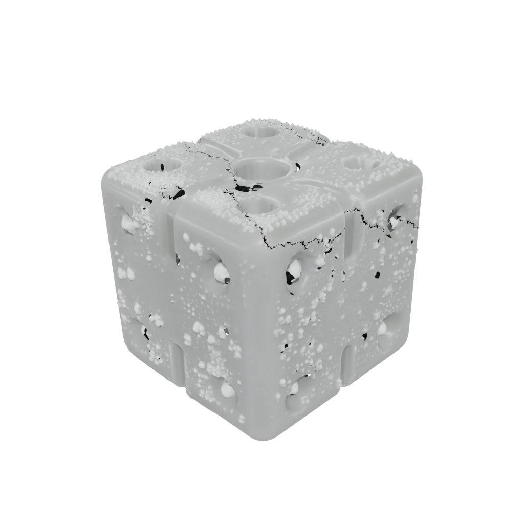 Holiday Textured Squeeze Stress Cube