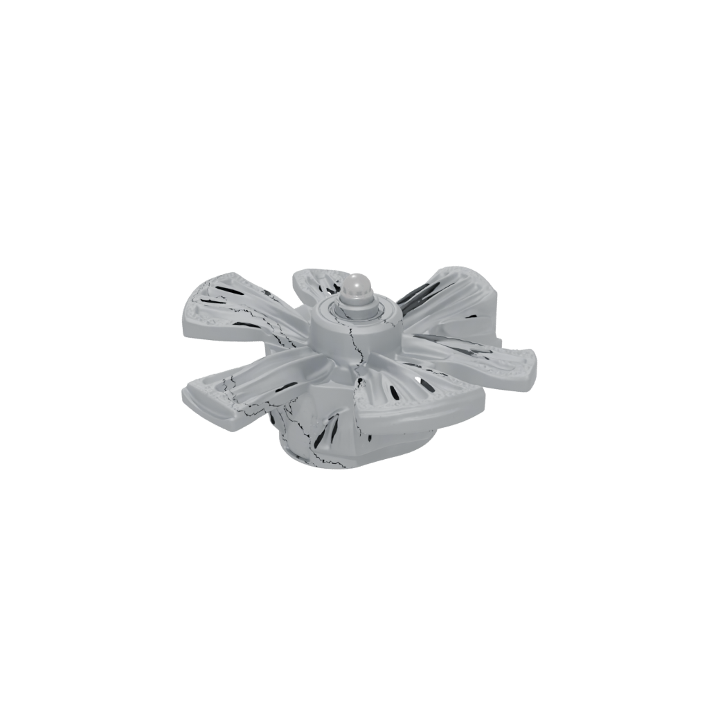 Holiday Textured Three-Prong Spinner