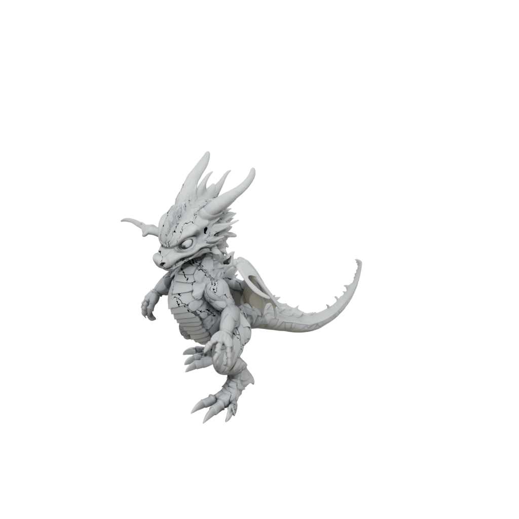 Jumbo Big Articulated Keychain Dragonling