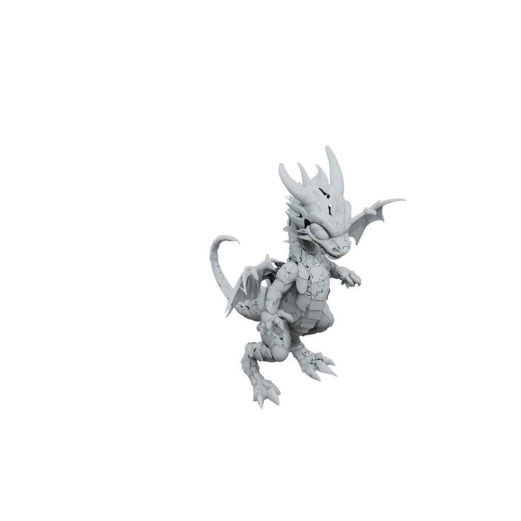 Jumbo Soft Articulated Keychain Dragonling