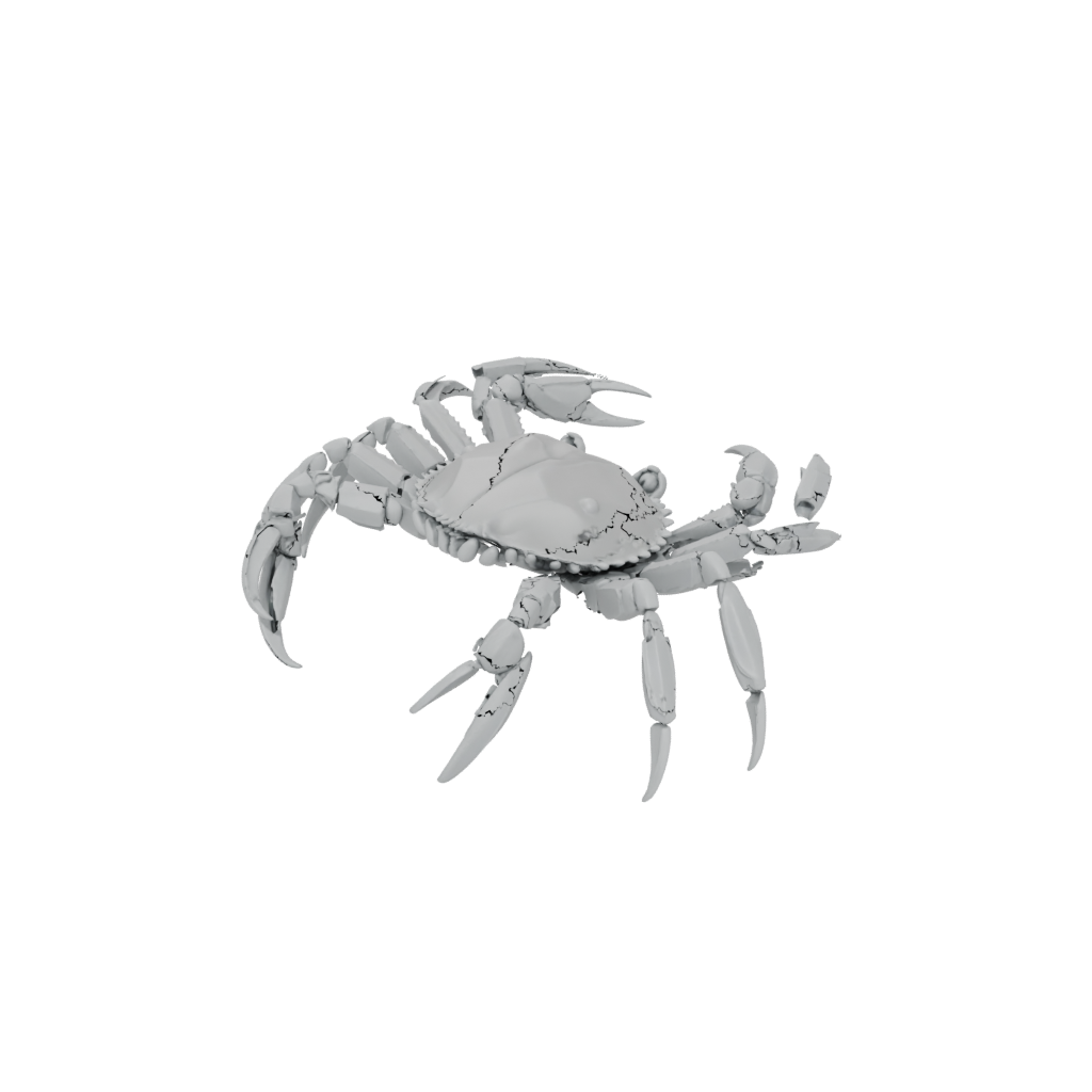 Jumbo Textured Articulated Crab