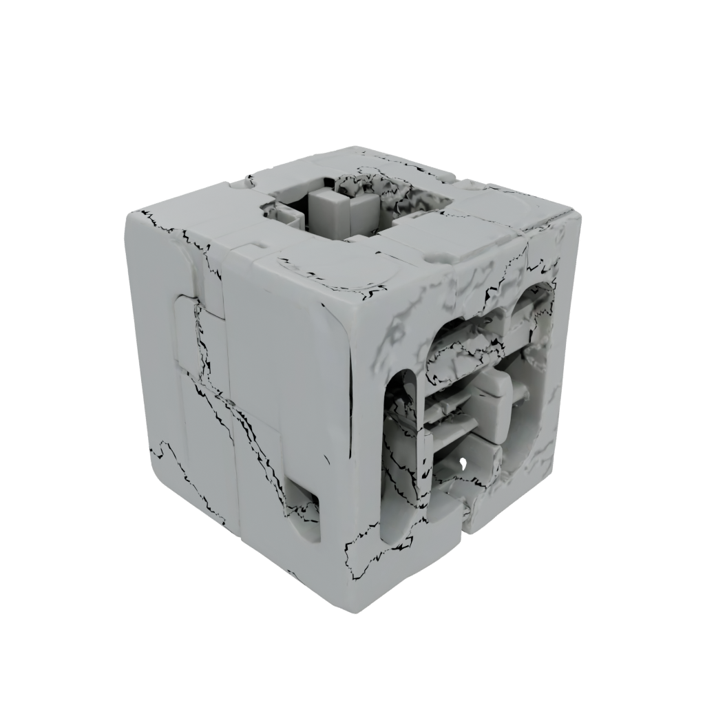 Jumbo Textured Folding Hinge Cube