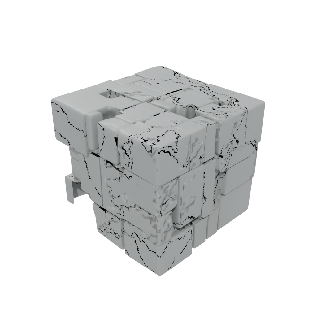 Jumbo Textured Slide-Puzzle Cube