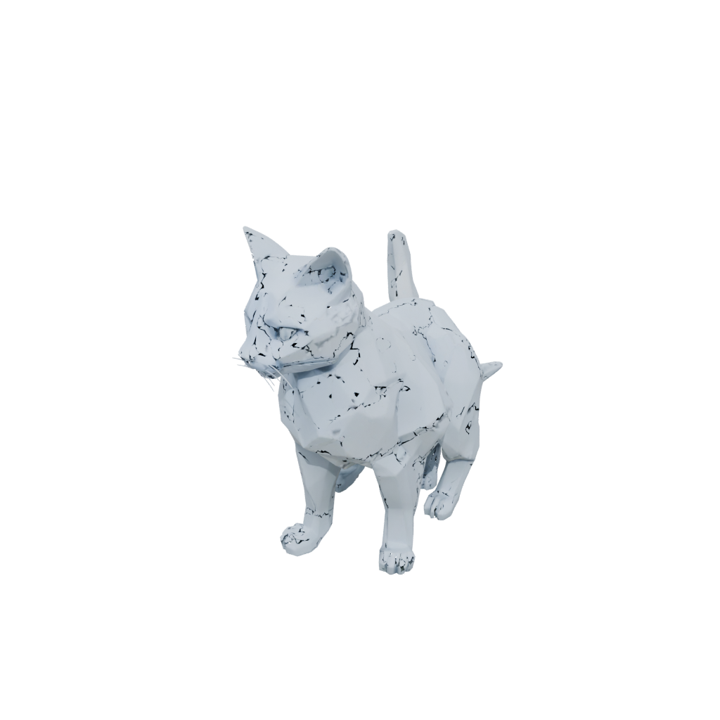Low-Poly Pocket Articulated Cat