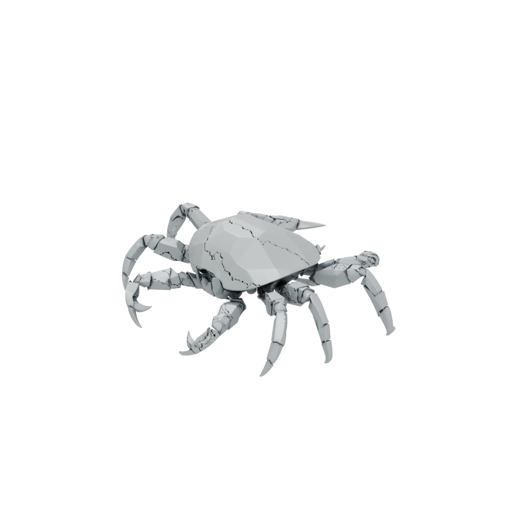 Low-Poly Pocket Articulated Crab