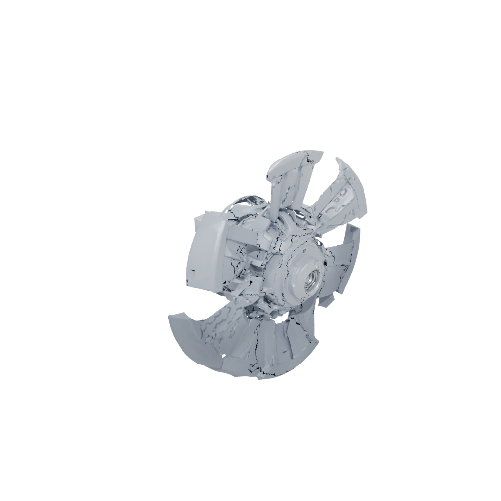 Low-Poly Pocket Articulated Gyroscope Spinner