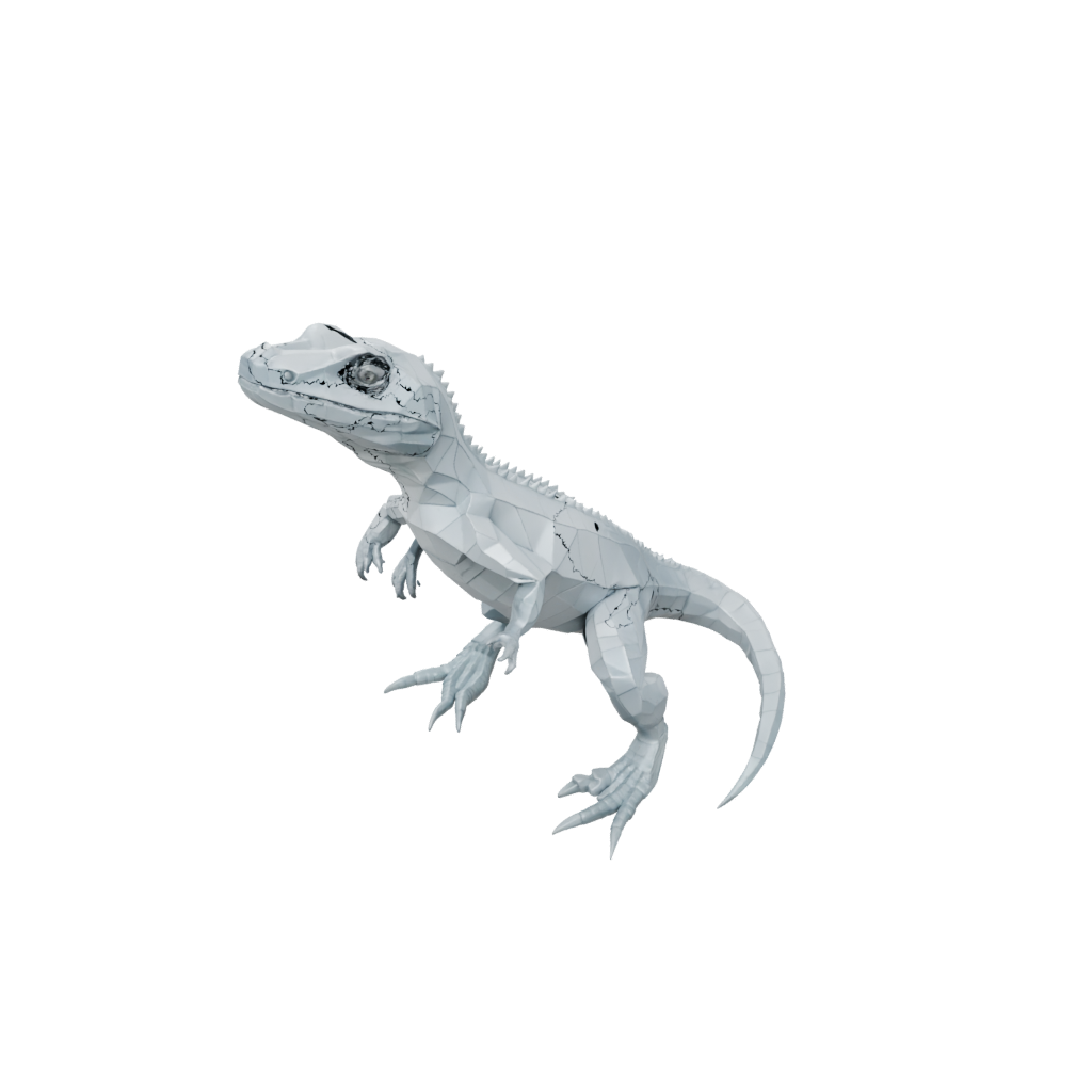 Low-Poly Pocket Articulated Lizard