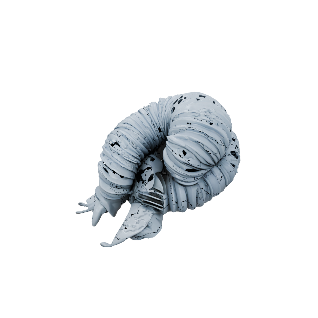 Low-Poly Pocket Articulated Millipede