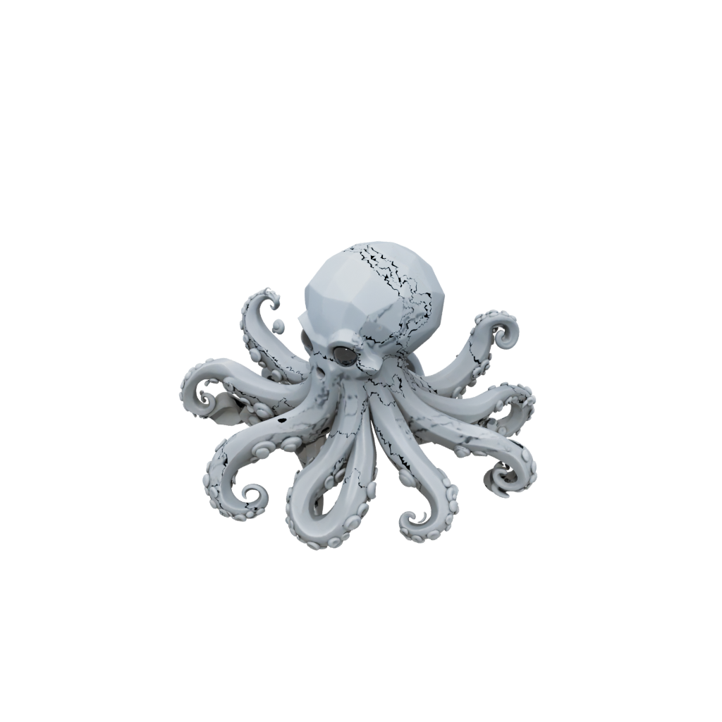 Low-Poly Pocket Articulated Octopus Mini