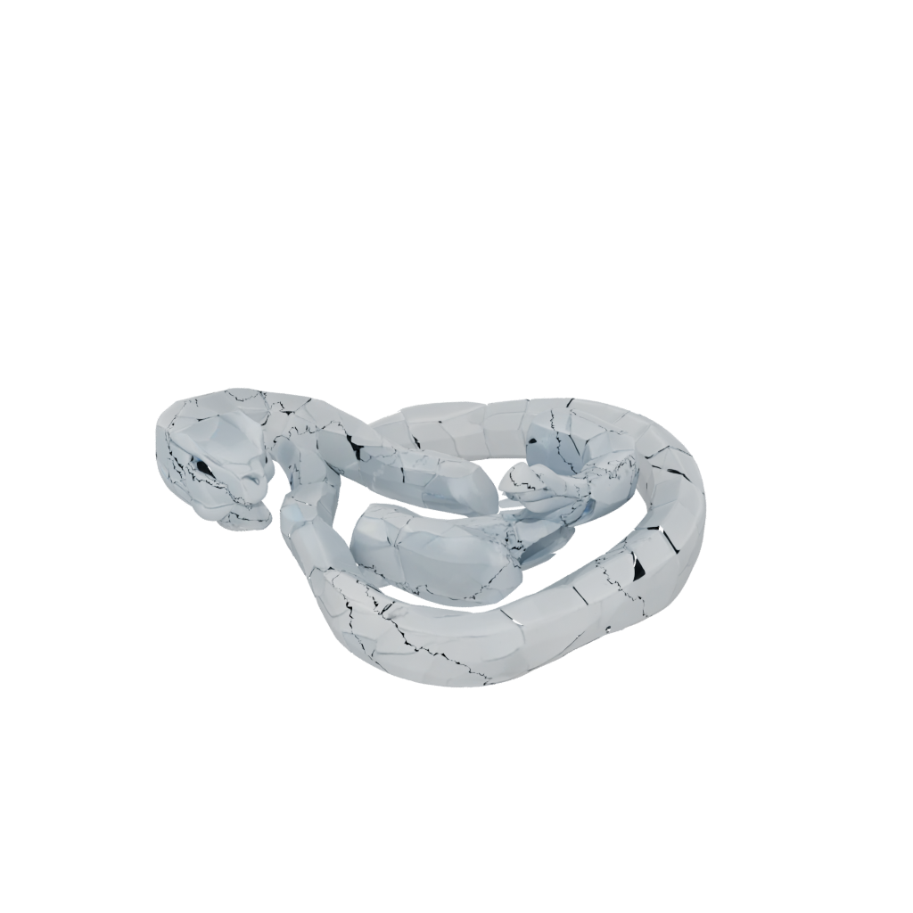Low-Poly Pocket Articulated Snake Long