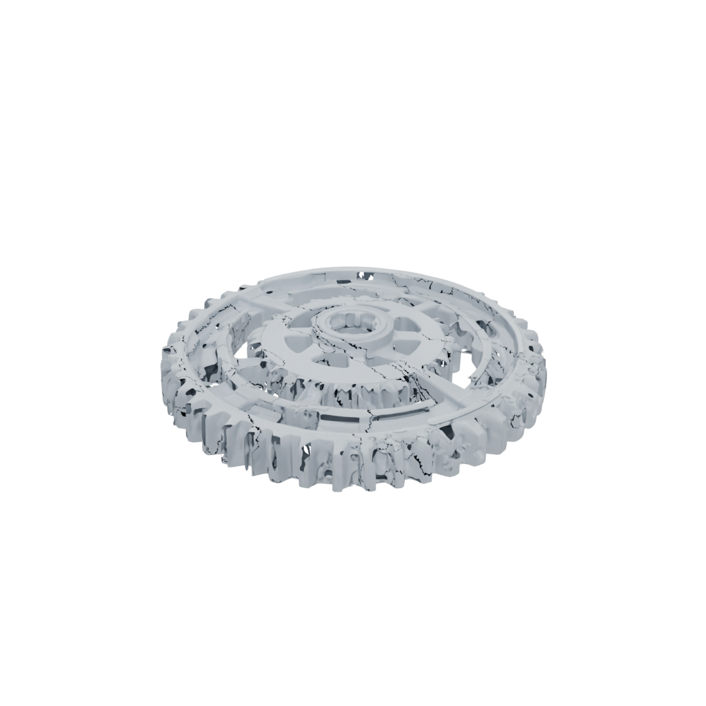 Low-Poly Pocket Gear-Train Fidget
