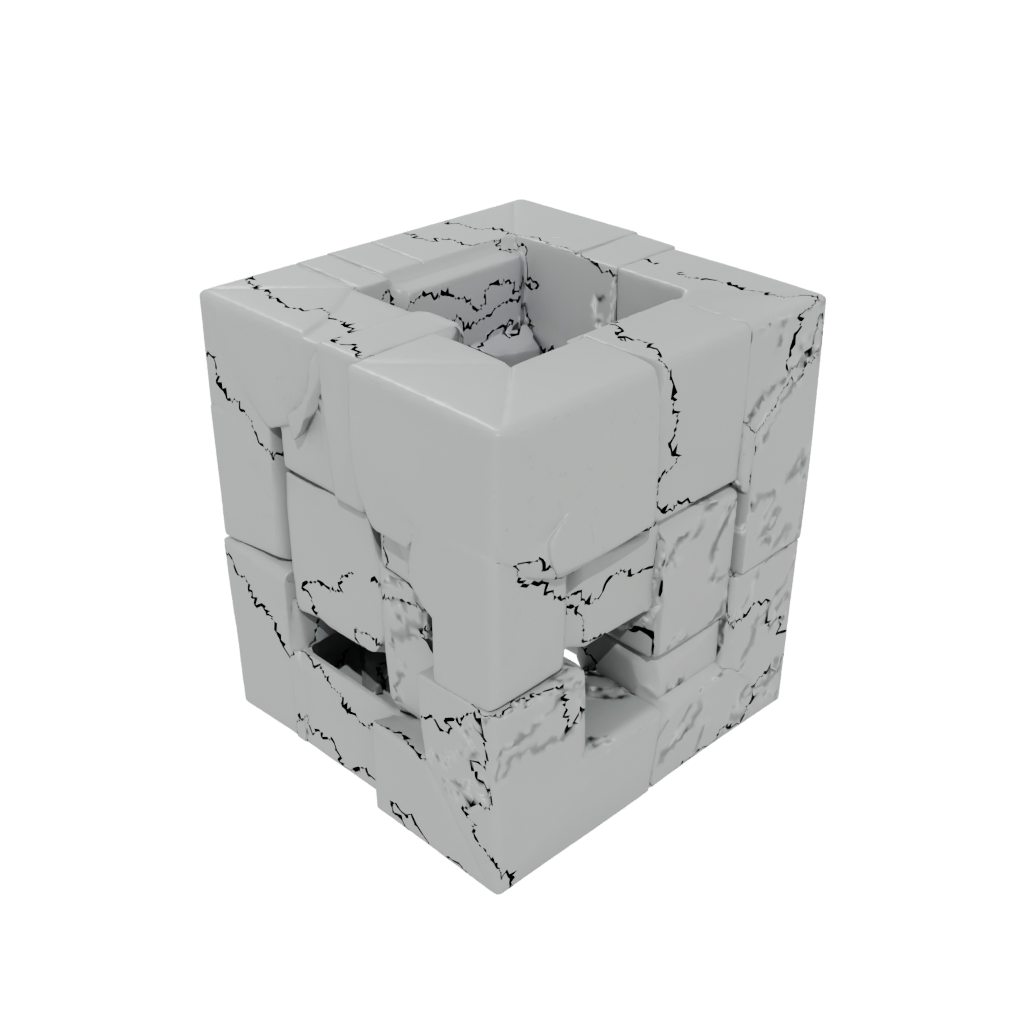 Low-Poly Pocket Infinity Flip Cube