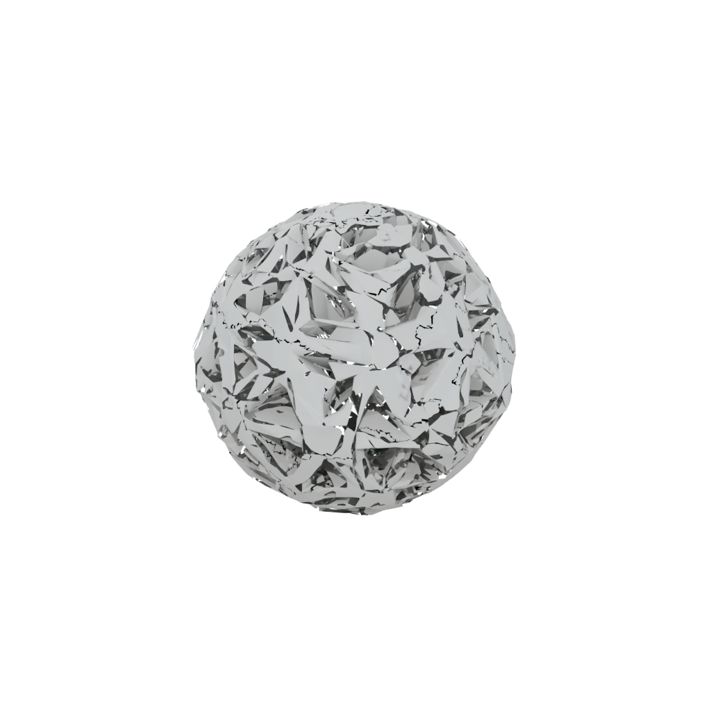 Low-Poly Pocket Kinetic Flow Ball