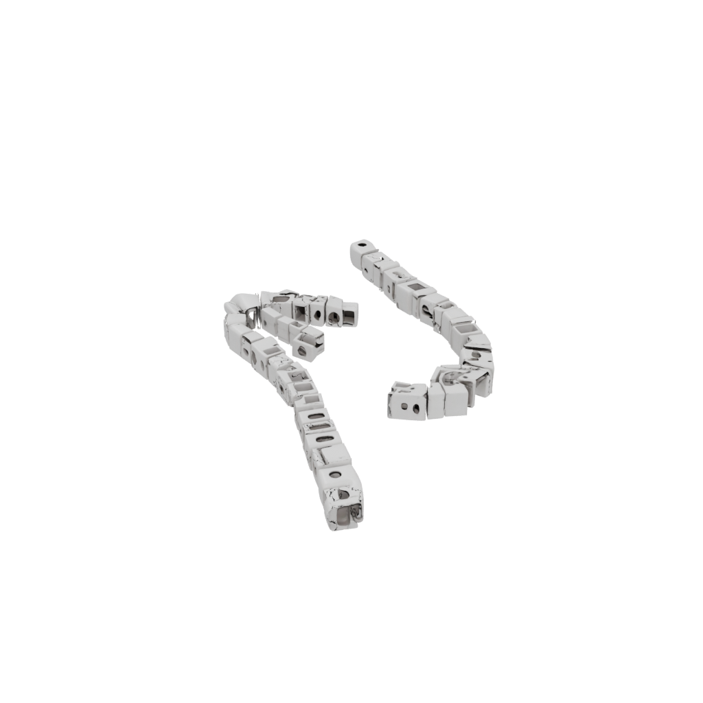 Low-Poly Pocket Pivot Domino Chain