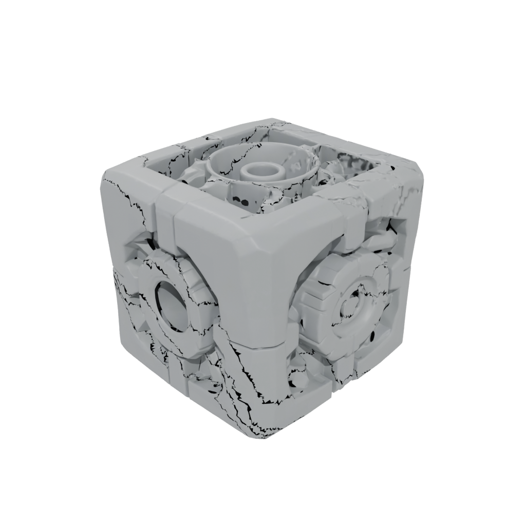 Low-Poly Pocket Pocket Gear Cube