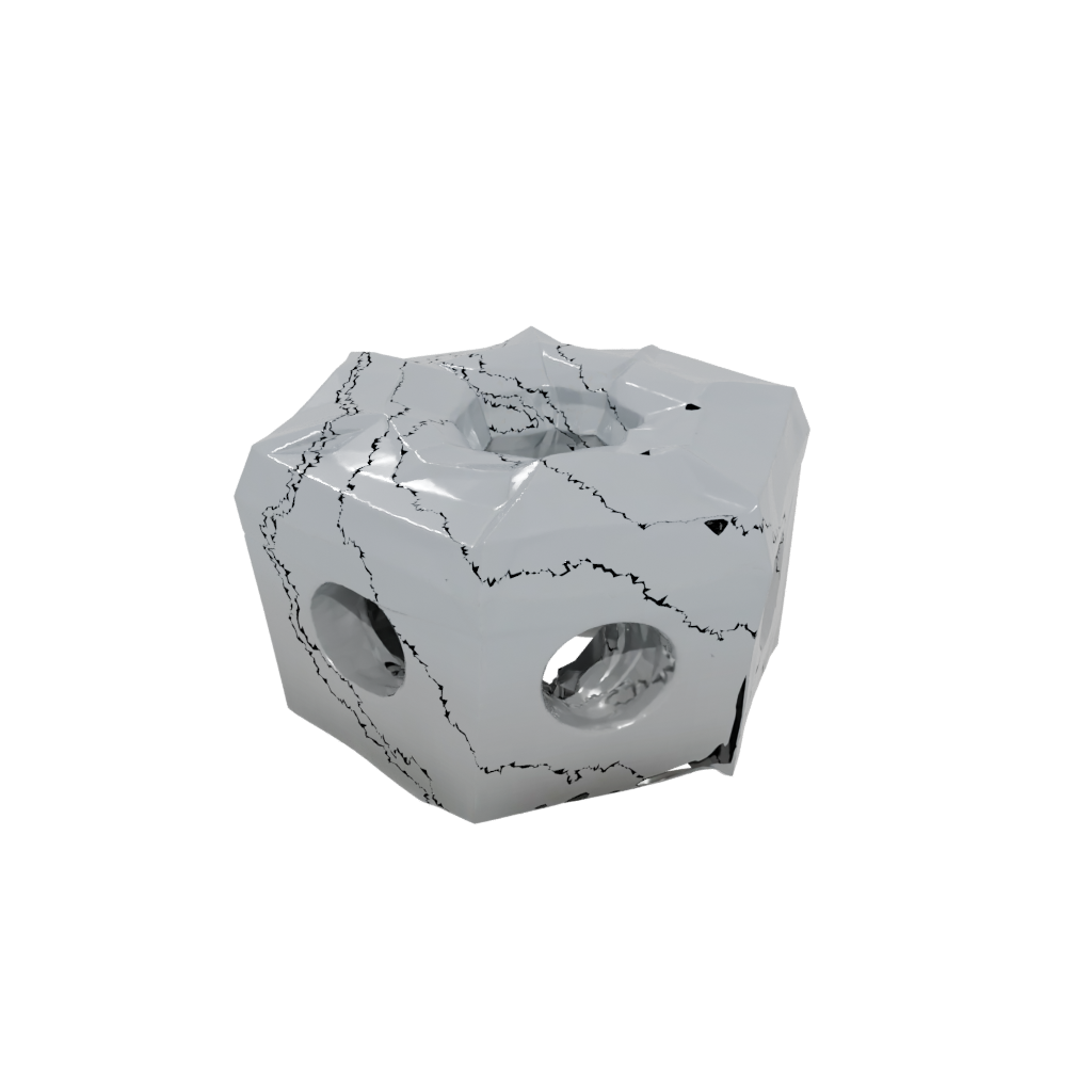 Low-Poly Pocket Snap-Pop Hexagon