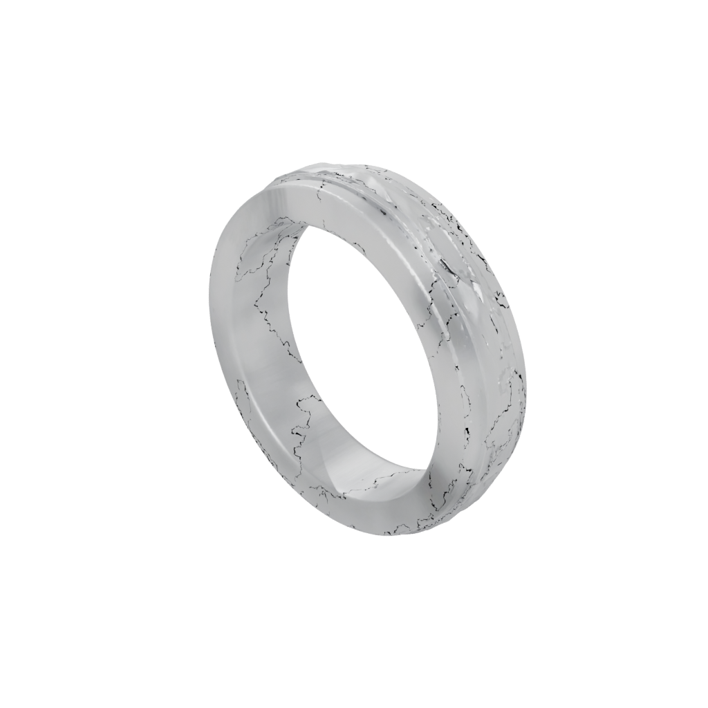 Low-Poly Pocket Spinning Coin Ring