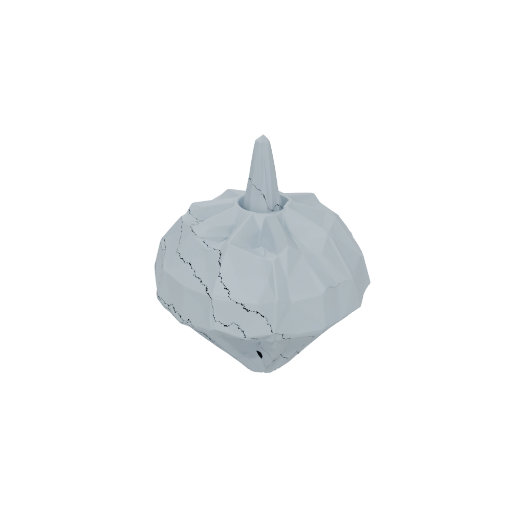 Low-Poly Pocket Spinning Top Set
