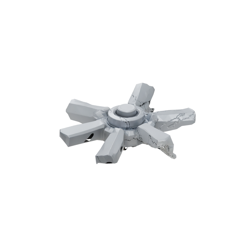 Low-Poly Pocket Three-Prong Spinner