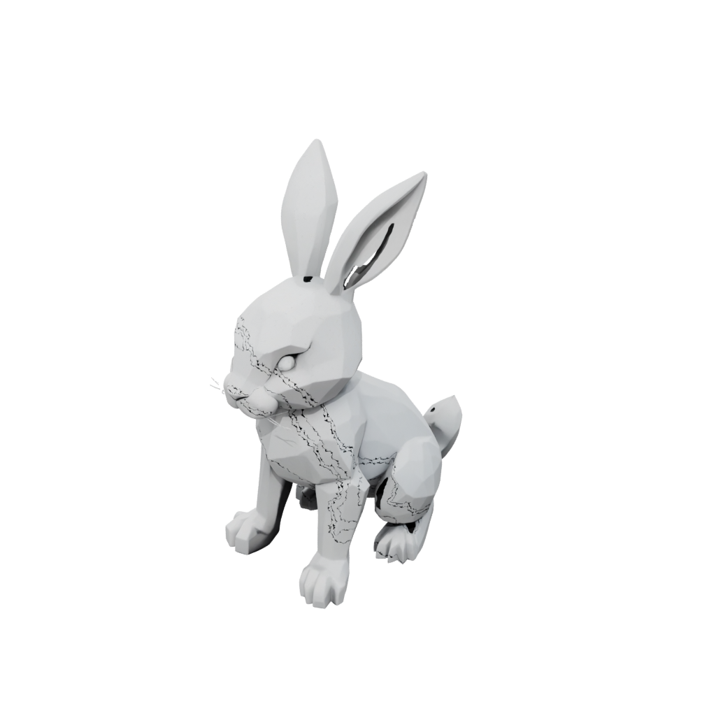 Low-Poly Big Articulated Bunny